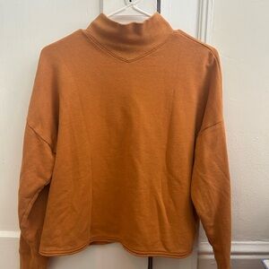 Madewell Turtleneck Sweater in Warm Orange